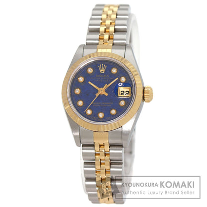ロレックス 69173G デイトジャスト 10P ダイヤモンド ラピスラズリ 希少 メーカーコンプリート 腕時計 中古 商品画像1