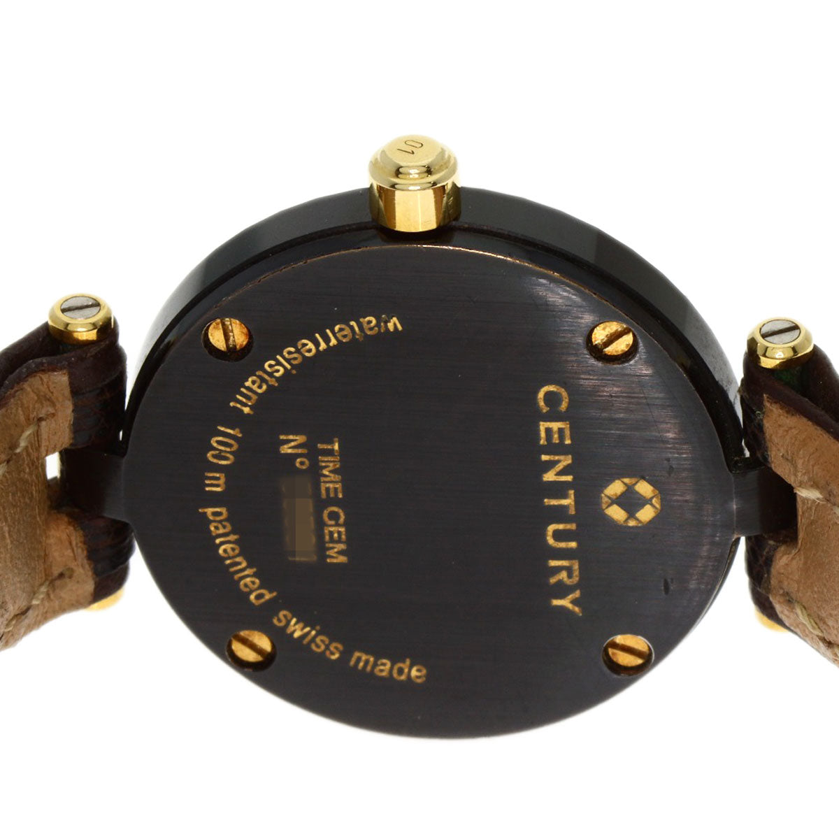 CENTURY センチュリー タイムジェム 1P ダイヤモンド 腕時計 SS レディース 中古