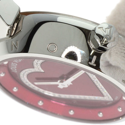 LOUIS VUITTON ルイヴィトン Q121Z タンブール ハート 腕時計 SS レディース 中古
