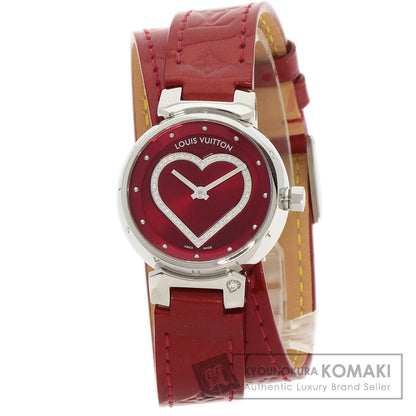 LOUIS VUITTON ルイヴィトン Q121Z タンブール ハート 腕時計 SS レディース 中古