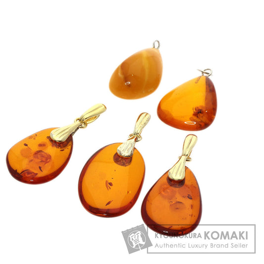 SELECT JEWELRY セレクトジュエリー コハク 琥珀 5点セット ペンダント SV レディース 中古