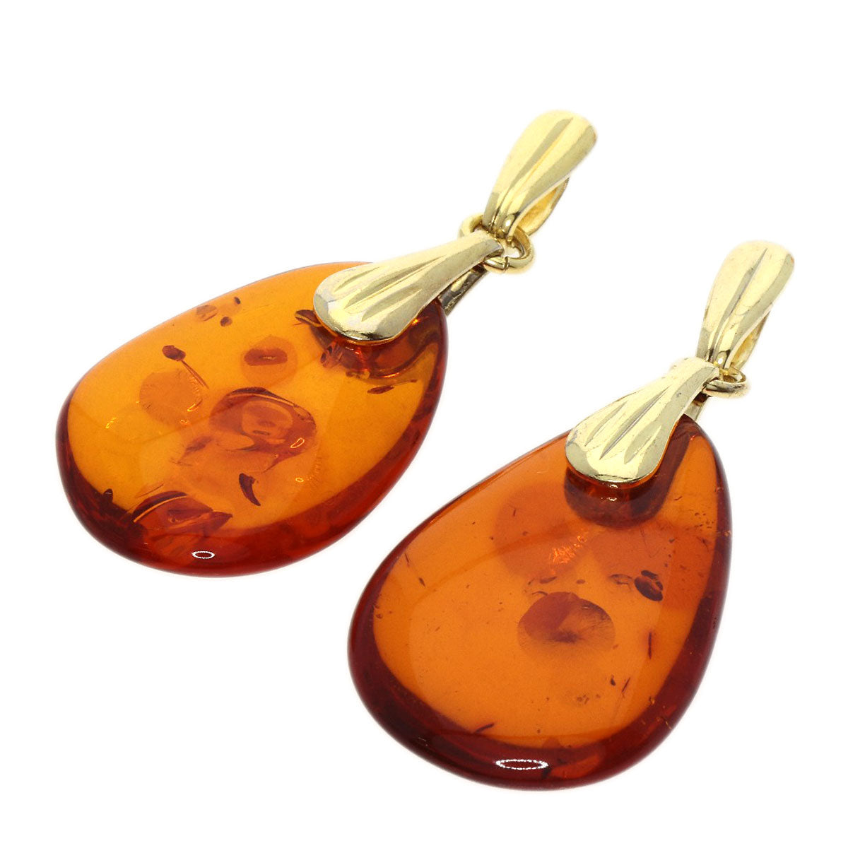 SELECT JEWELRY セレクトジュエリー コハク 琥珀 5点セット ペンダント SV レディース 中古