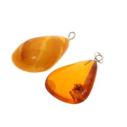 SELECT JEWELRY セレクトジュエリー コハク 琥珀 5点セット ペンダント SV レディース 中古