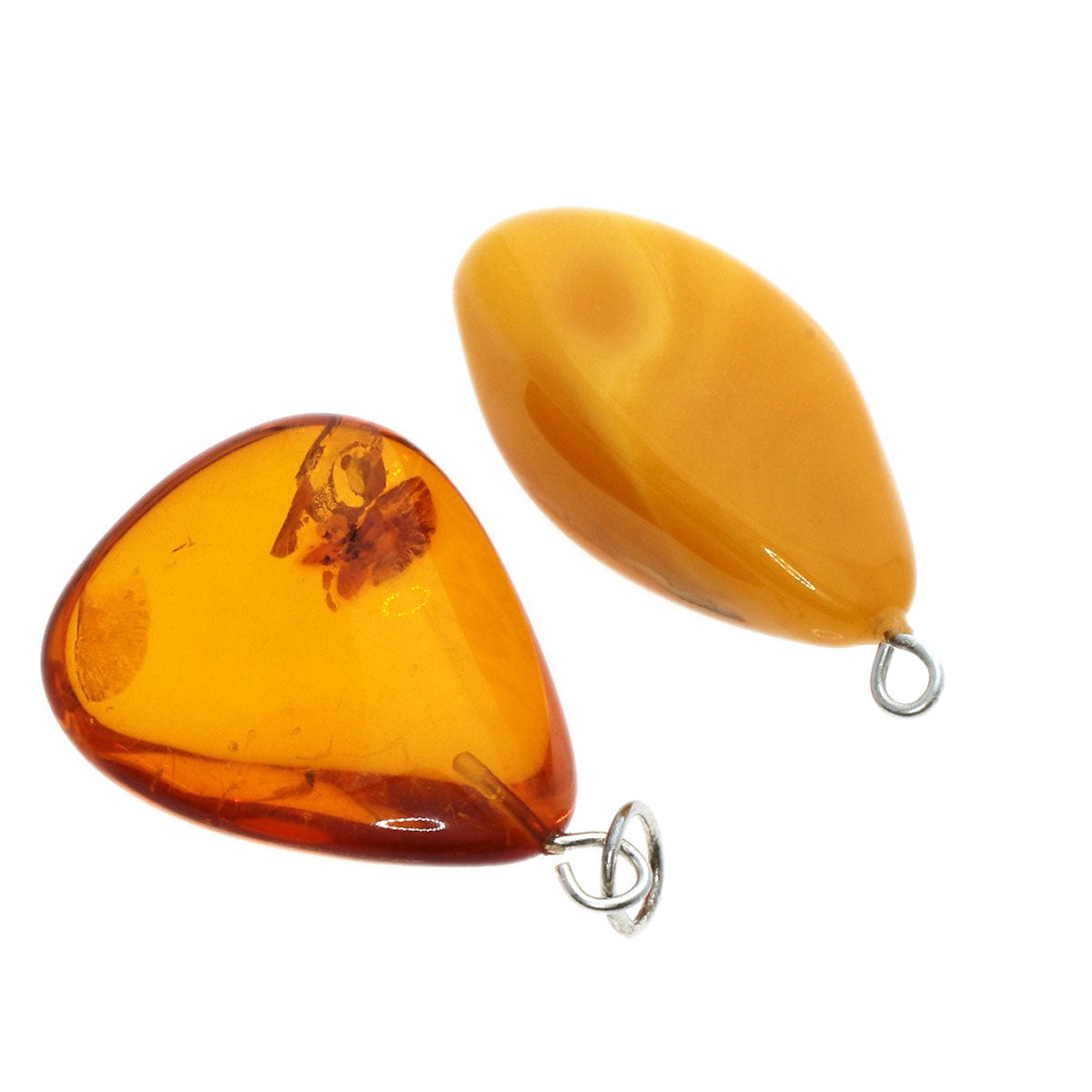 SELECT JEWELRY セレクトジュエリー コハク 琥珀 5点セット ペンダント SV レディース 中古