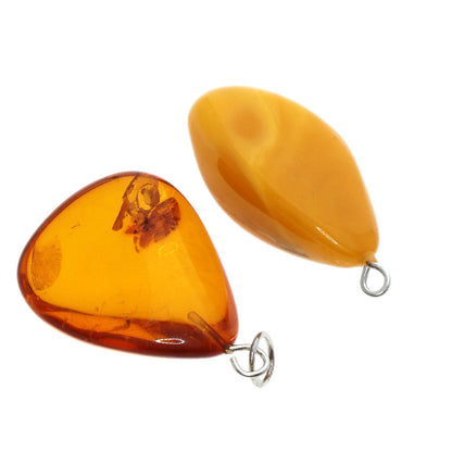 SELECT JEWELRY セレクトジュエリー コハク 琥珀 5点セット ペンダント SV レディース 中古
