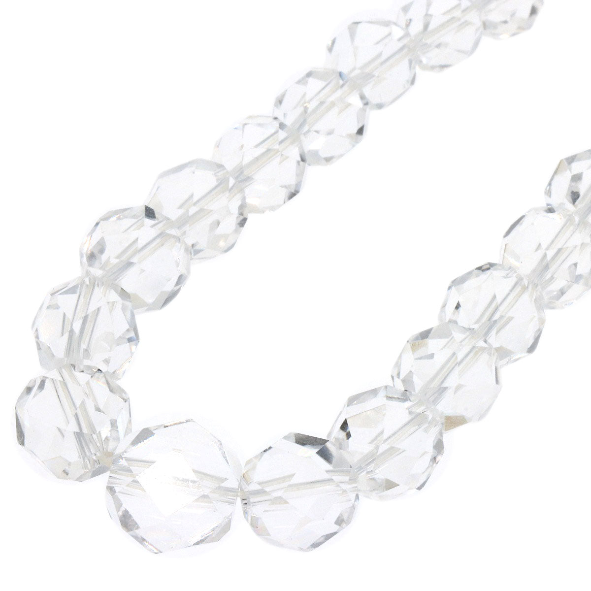 SELECT JEWELRY セレクトジュエリー 水晶 クリスタル ネックレス SV レディース 中古