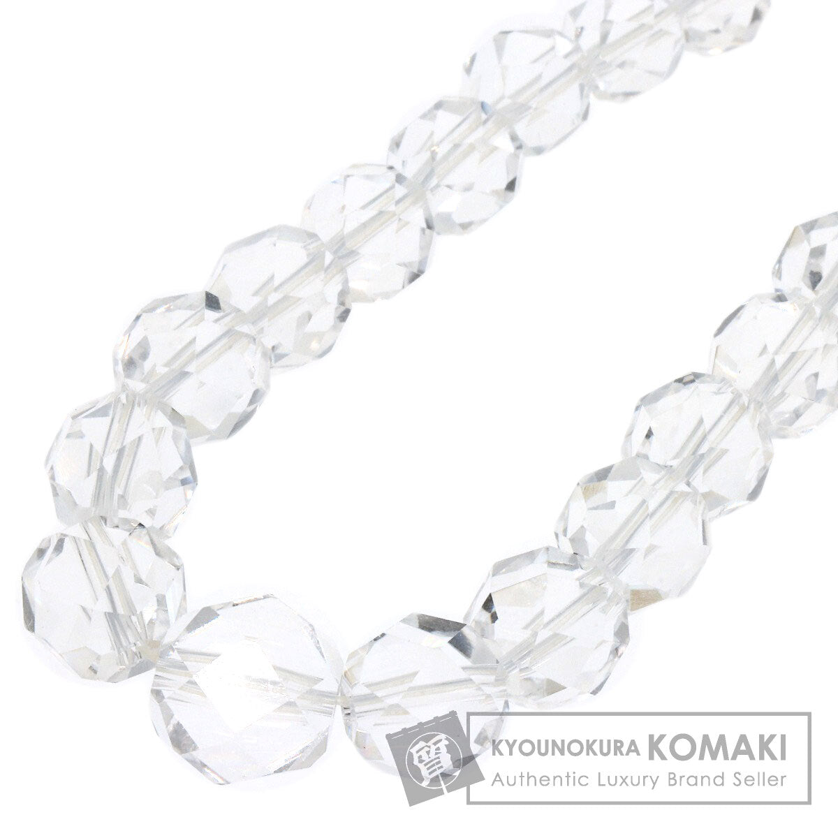 SELECT JEWELRY セレクトジュエリー 水晶 クリスタル ネックレス SV レディース 中古