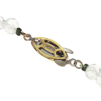 SELECT JEWELRY セレクトジュエリー 水晶 クリスタル ネックレス SV レディース 中古