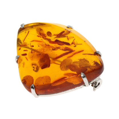 SELECT JEWELRY セレクトジュエリー 水晶 コハク 琥珀 ネックレス ブローチ 3点セット ネックレス レディース 中古
