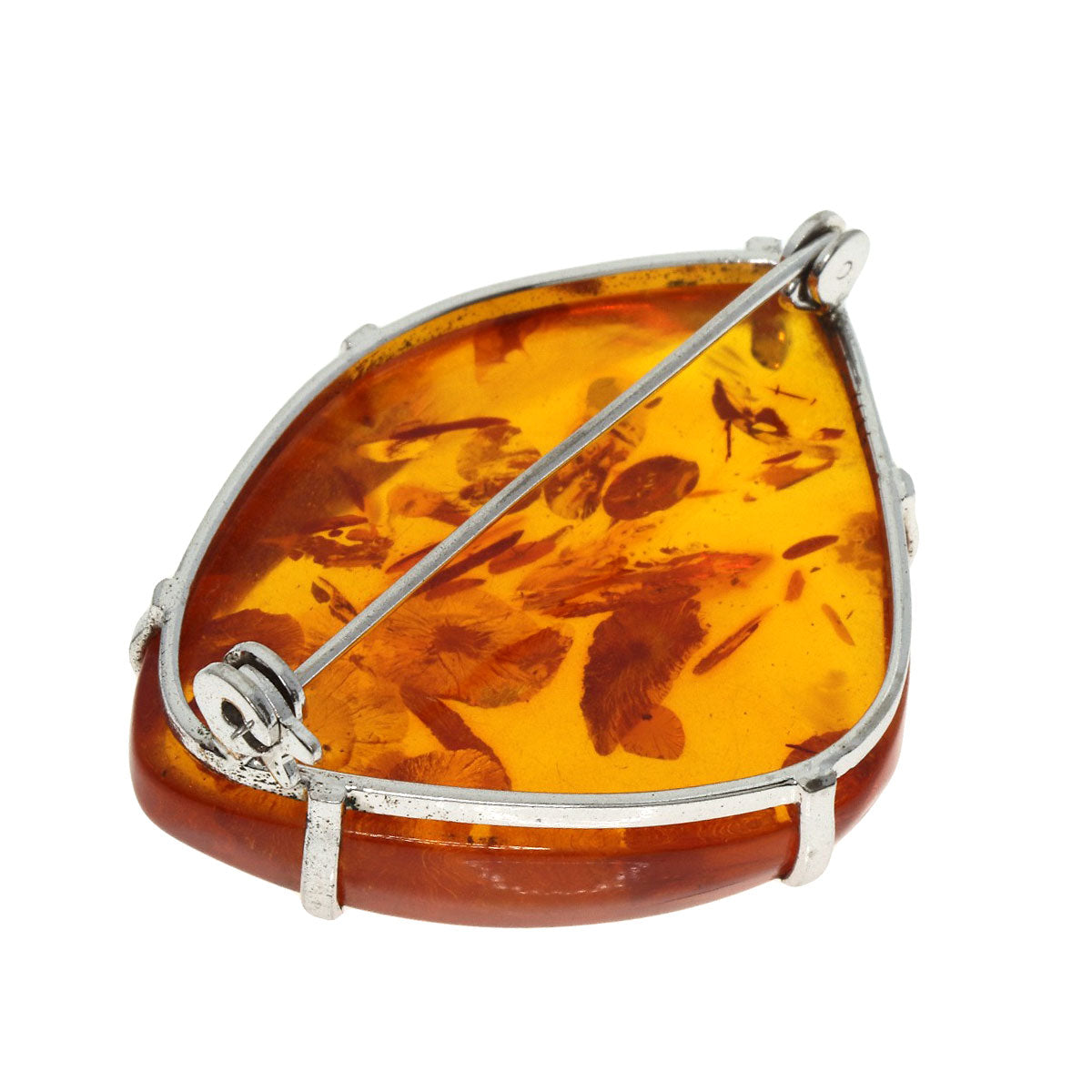 SELECT JEWELRY セレクトジュエリー 水晶 コハク 琥珀 ネックレス ブローチ 3点セット ネックレス レディース 中古