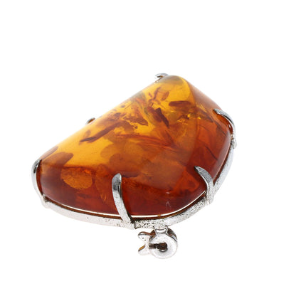 SELECT JEWELRY セレクトジュエリー 水晶 コハク 琥珀 ネックレス ブローチ 3点セット ネックレス レディース 中古