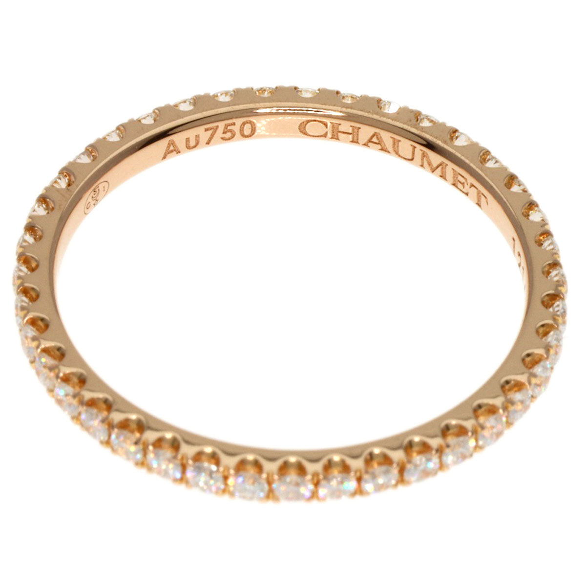 Chaumet ショーメ エターナル ドゥ ショーメ パヴェ ダイヤモンド #48 リング・指輪 K18PG レディース 中古