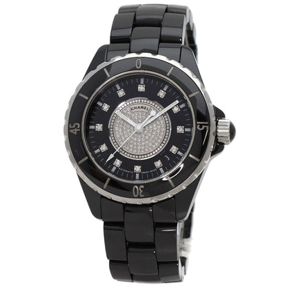 CHANEL シャネル H1757 J12 38mm 12P・センター ダイヤモンド 腕時計 セラミック メンズ 中古