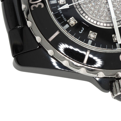 CHANEL シャネル H1757 J12 38mm 12P・センター ダイヤモンド 腕時計 セラミック メンズ 中古