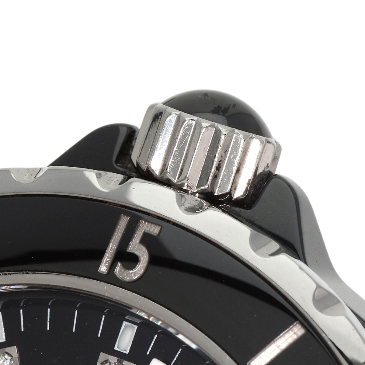 CHANEL シャネル H1757 J12 38mm 12P・センター ダイヤモンド 腕時計 セラミック メンズ 中古