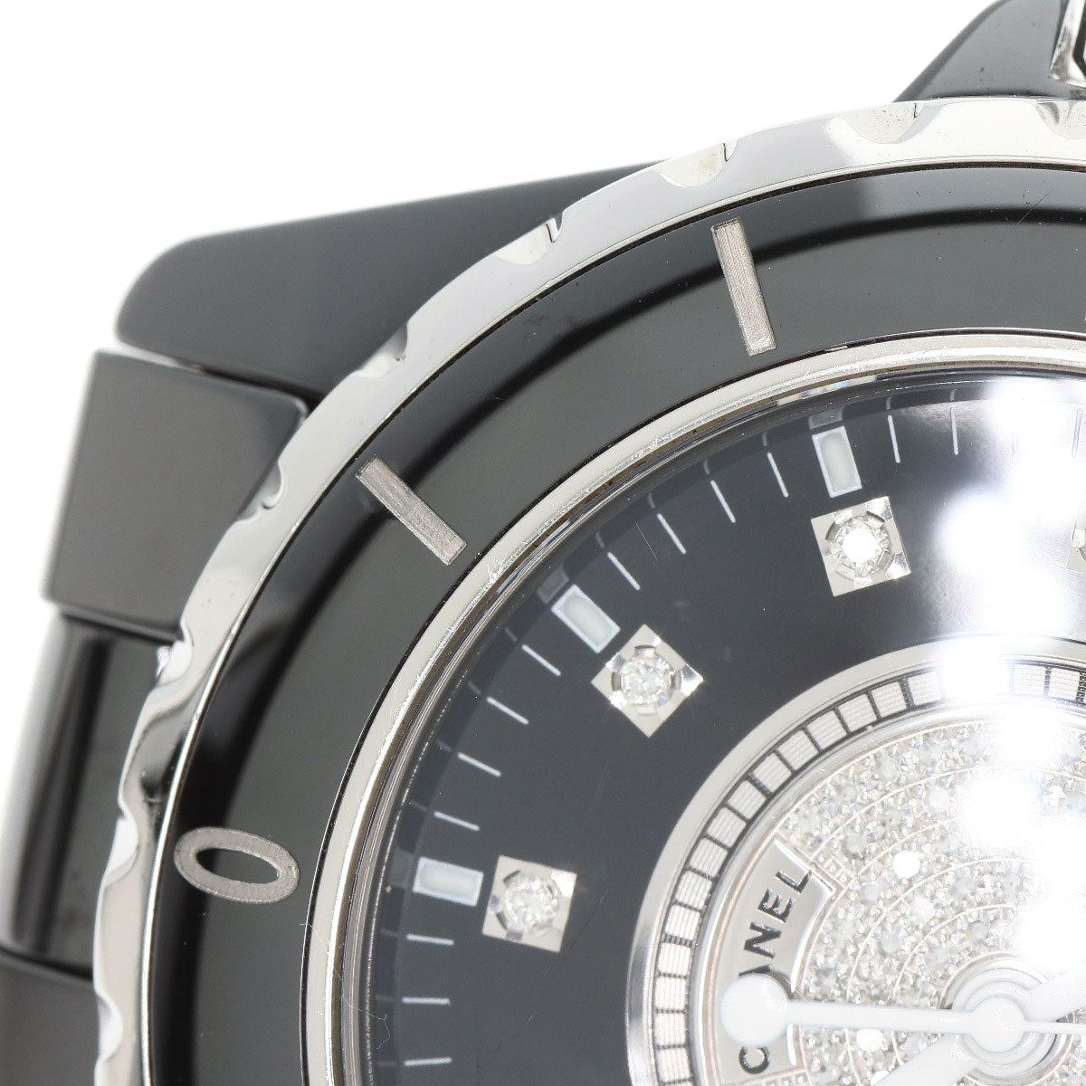 CHANEL シャネル H1757 J12 38mm 12P・センター ダイヤモンド 腕時計 セラミック メンズ 中古