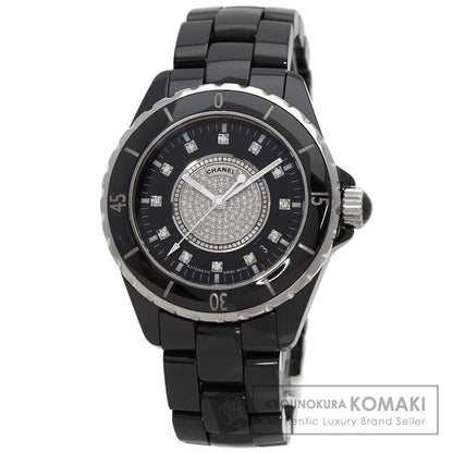 CHANEL シャネル H1757 J12 38mm 12P・センター ダイヤモンド 腕時計 セラミック メンズ 中古