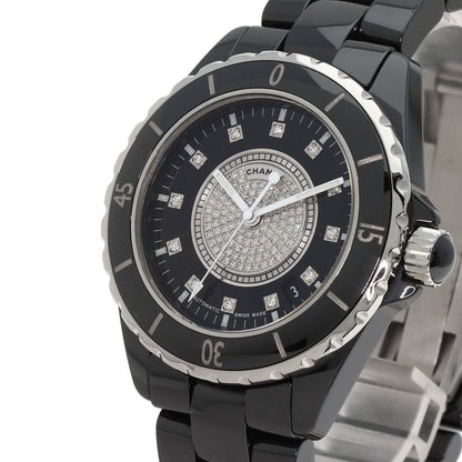 CHANEL シャネル H1757 J12 38mm 12P・センター ダイヤモンド 腕時計 セラミック メンズ 中古