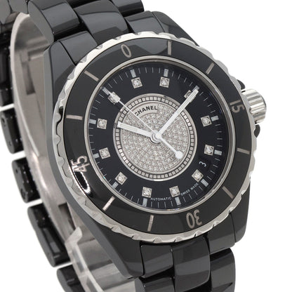 CHANEL シャネル H1757 J12 38mm 12P・センター ダイヤモンド 腕時計 セラミック メンズ 中古