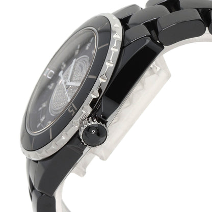 CHANEL シャネル H1757 J12 38mm 12P・センター ダイヤモンド 腕時計 セラミック メンズ 中古
