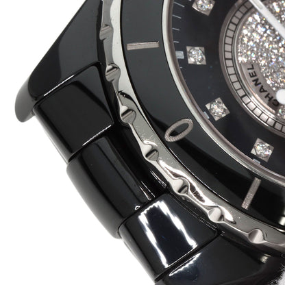 CHANEL シャネル H1757 J12 38mm 12P・センター ダイヤモンド 腕時計 セラミック メンズ 中古