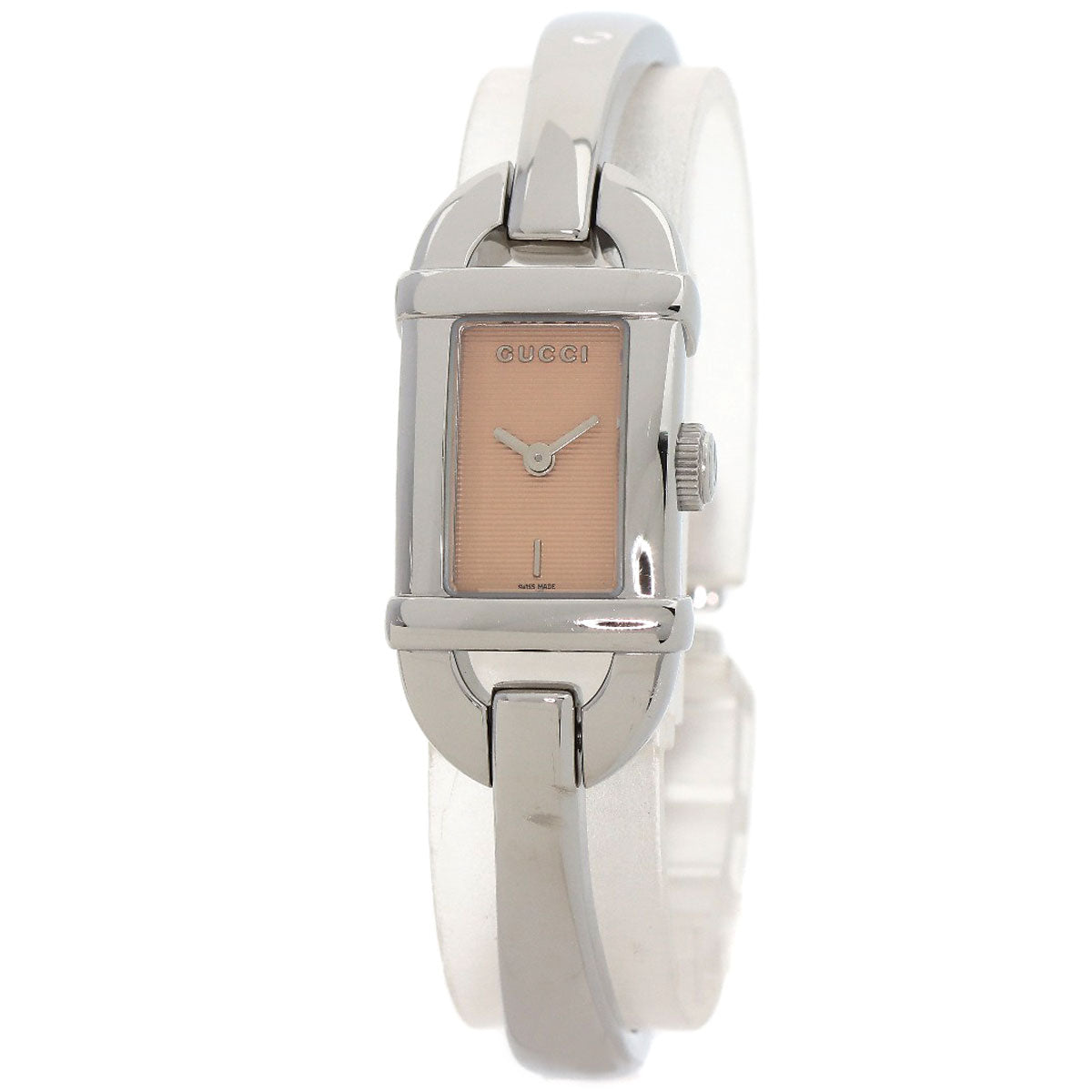 GUCCI グッチ 6800L スクエアフェイス 腕時計 SS レディース 中古
