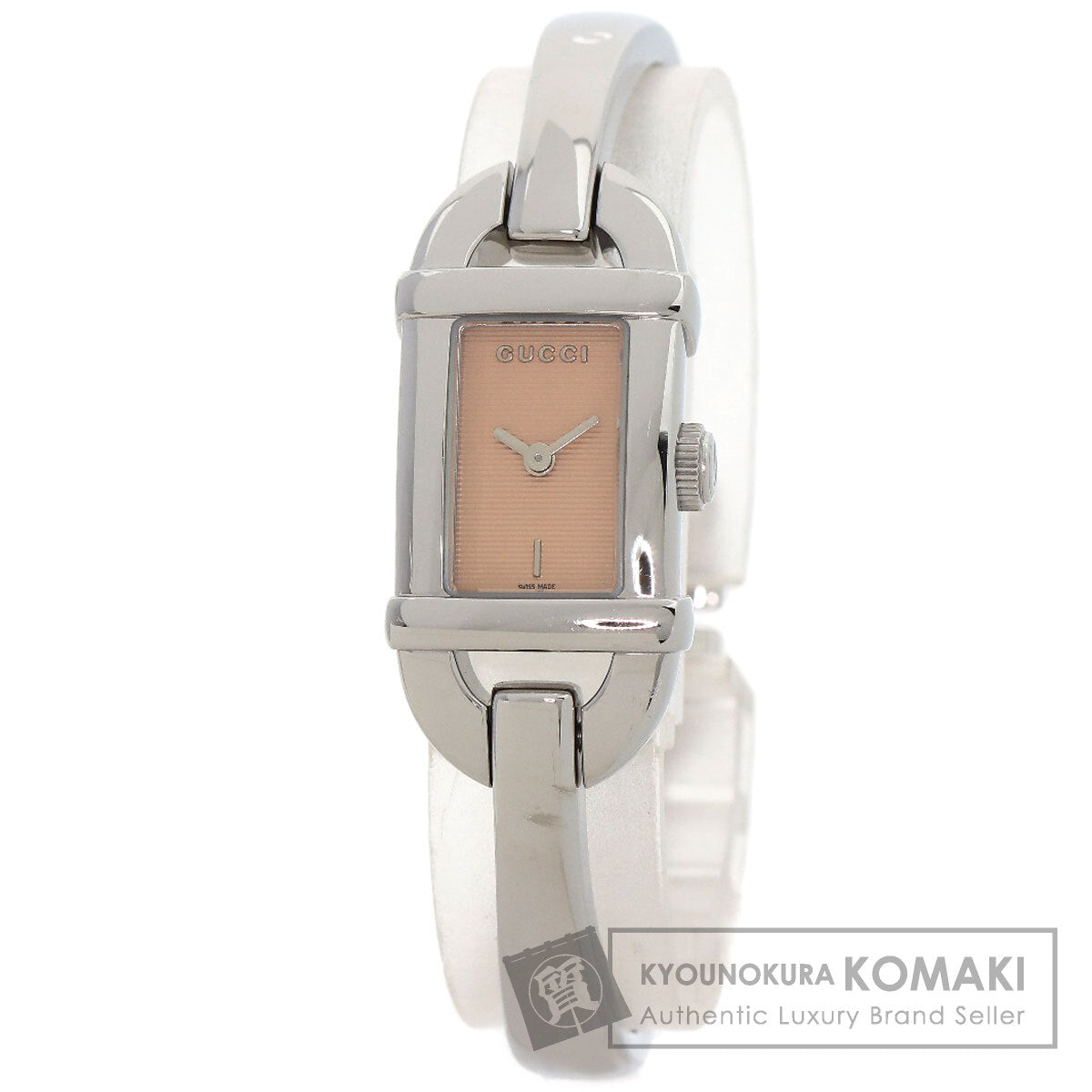 GUCCI グッチ 6800L スクエアフェイス 腕時計 SS レディース 中古