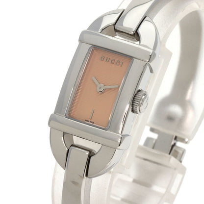 GUCCI グッチ 6800L スクエアフェイス 腕時計 SS レディース 中古
