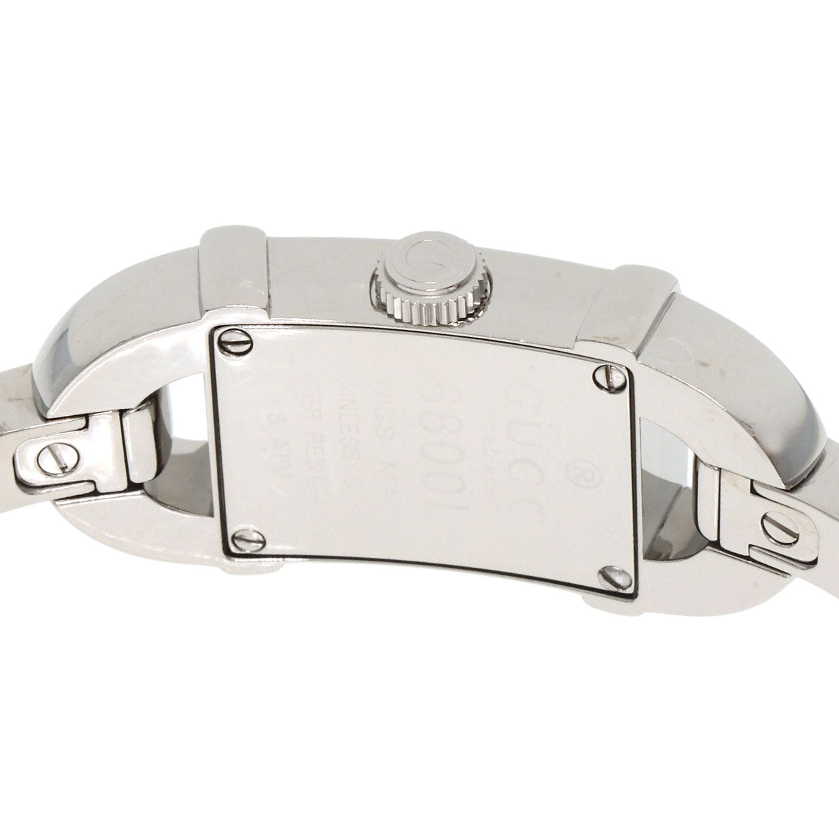 GUCCI グッチ 6800L スクエアフェイス 腕時計 SS レディース 中古