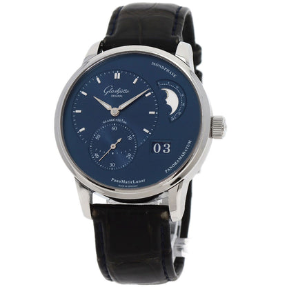 GLASHUTTE ORIGINAL グラスヒュッテ・オリジナル 1-90-02-46-32-30 パノマティックルナ ブルー 腕時計 SS メンズ 中古