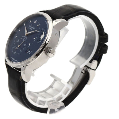 GLASHUTTE ORIGINAL グラスヒュッテ・オリジナル 1-90-02-46-32-30 パノマティックルナ ブルー 腕時計 SS メンズ 中古