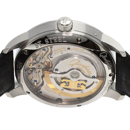 GLASHUTTE ORIGINAL グラスヒュッテ・オリジナル 1-90-02-46-32-30 パノマティックルナ ブルー 腕時計 SS メンズ 中古