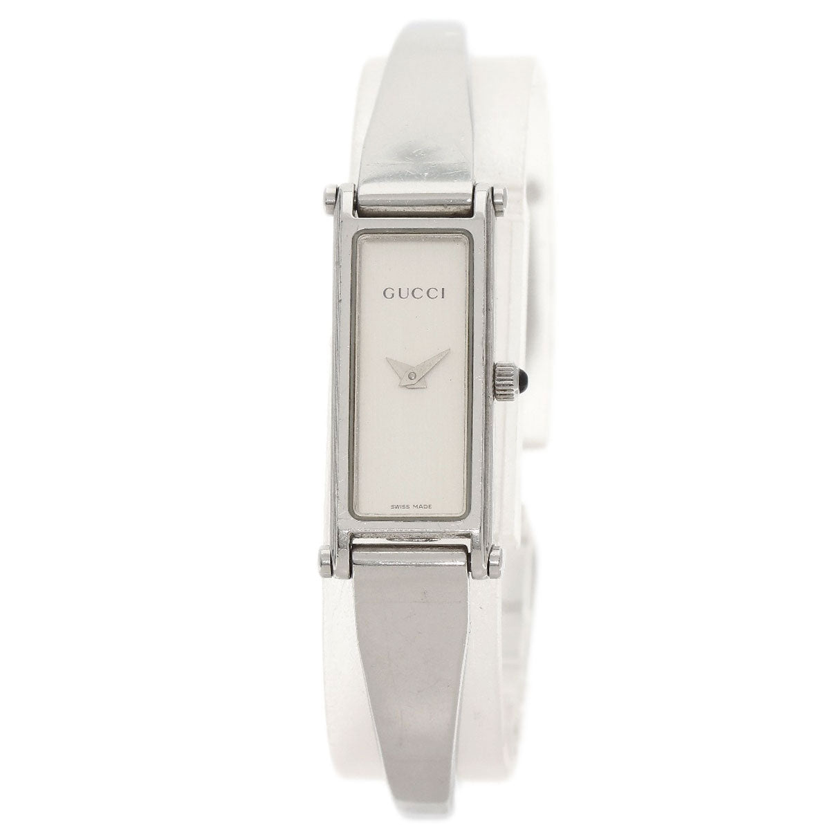 GUCCI グッチ 1500L スクエアフェイス 腕時計 SS レディース 中古