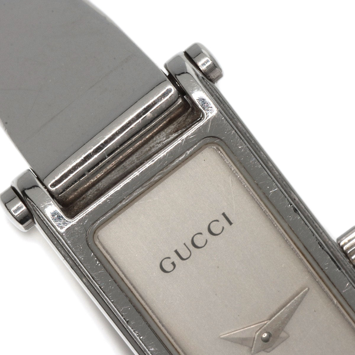 GUCCI グッチ 1500L スクエアフェイス 腕時計 SS レディース 中古
