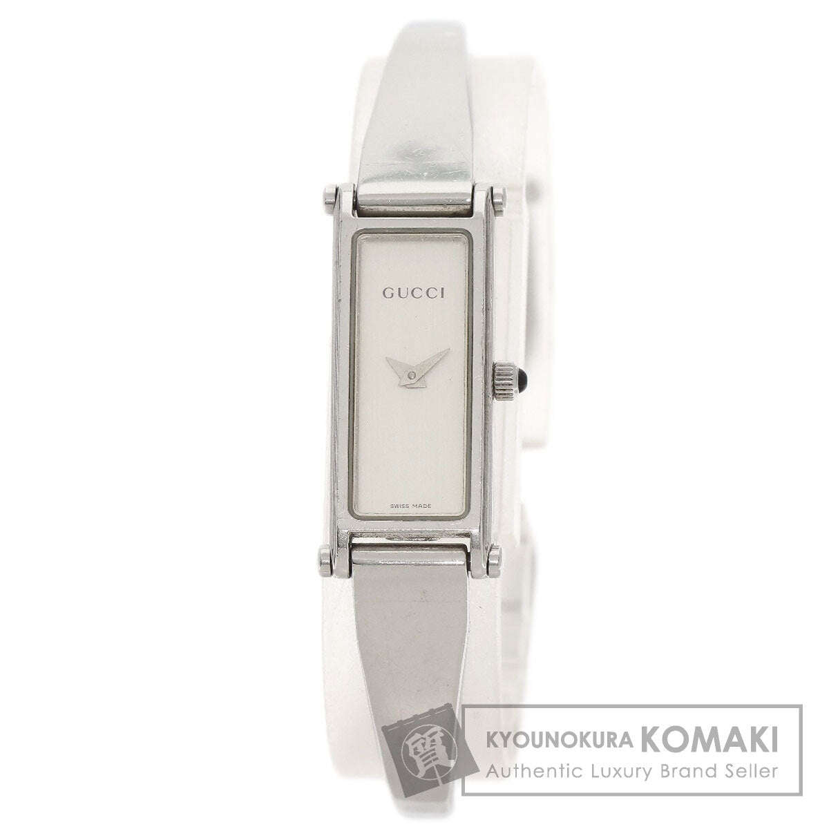 GUCCI グッチ 1500L スクエアフェイス 腕時計 SS レディース 中古