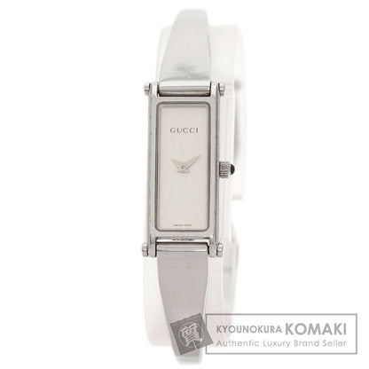 GUCCI グッチ 1500L スクエアフェイス 腕時計 SS レディース 中古