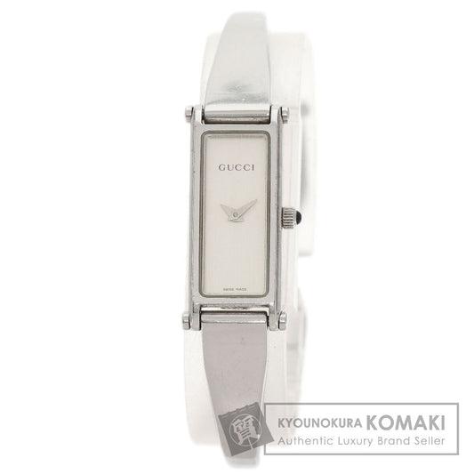 GUCCI グッチ 1500L スクエアフェイス 腕時計 SS レディース 中古