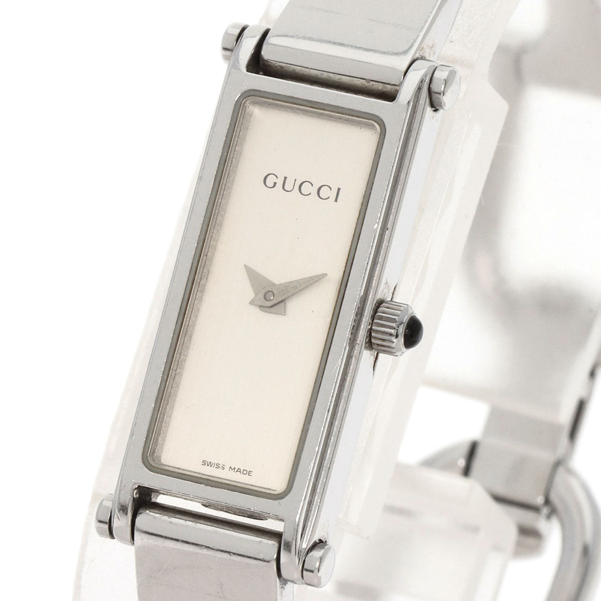 GUCCI グッチ 1500L スクエアフェイス 腕時計 SS レディース 中古