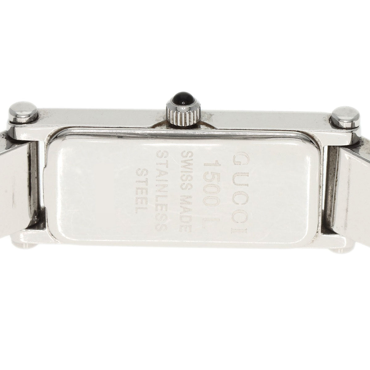 GUCCI グッチ 1500L スクエアフェイス 腕時計 SS レディース 中古