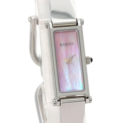 GUCCI グッチ 1500L スクエアフェイス 腕時計 SS レディース 中古