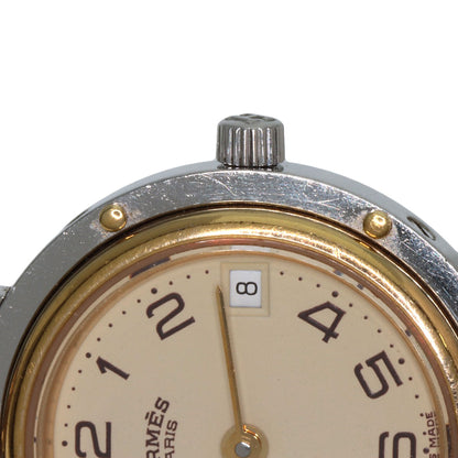 HERMES エルメス クリッパー 腕時計 SS レディース 中古