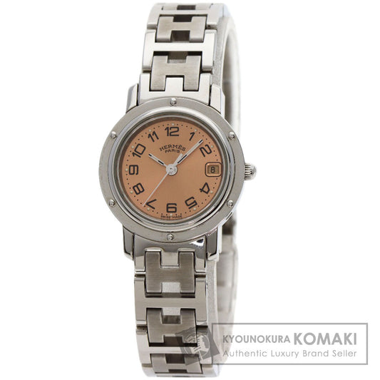 HERMES エルメス CL4.210 クリッパー 腕時計 SS レディース 中古