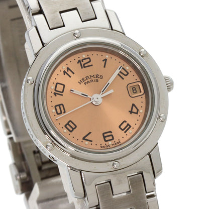 HERMES エルメス CL4.210 クリッパー 腕時計 SS レディース 中古