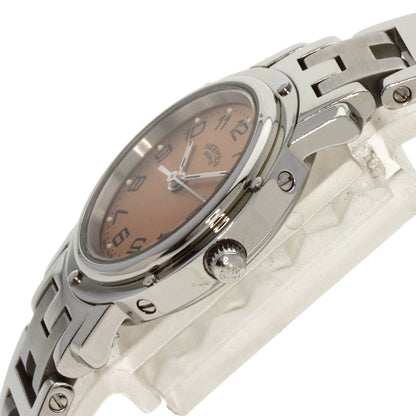 HERMES エルメス CL4.210 クリッパー 腕時計 SS レディース 中古