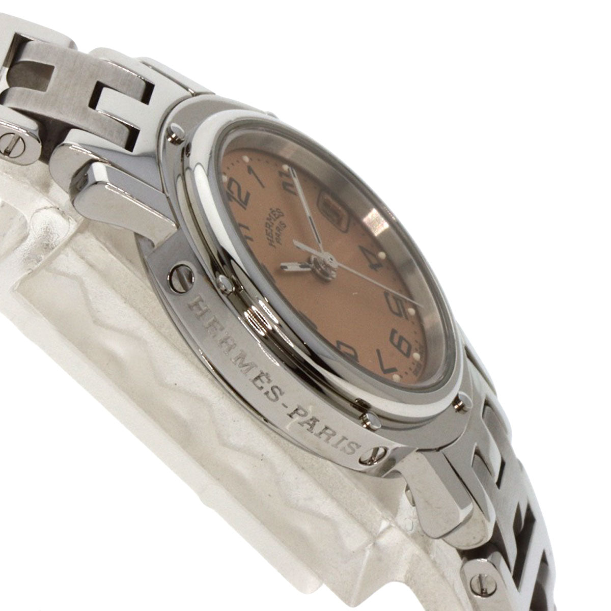 HERMES エルメス CL4.210 クリッパー 腕時計 SS レディース 中古