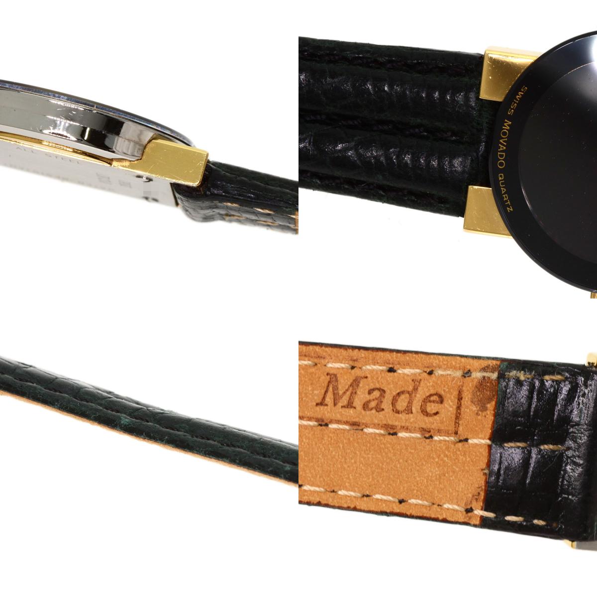 Movado モバード 81.C1.827 ラウンドフェイス 腕時計 SS レディース 中古