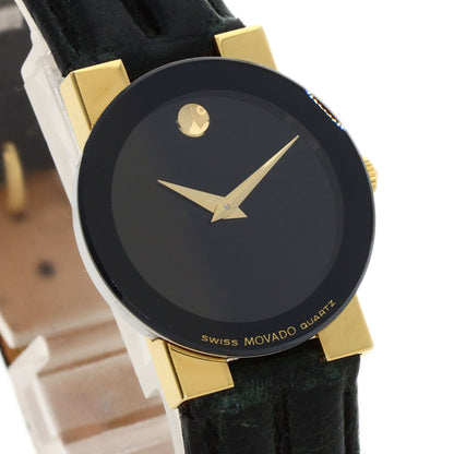 Movado モバード 81.C1.827 ラウンドフェイス 腕時計 SS レディース 中古