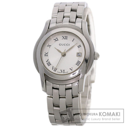 GUCCI グッチ 5500L ラウンドフェイス 腕時計 SS レディース 中古