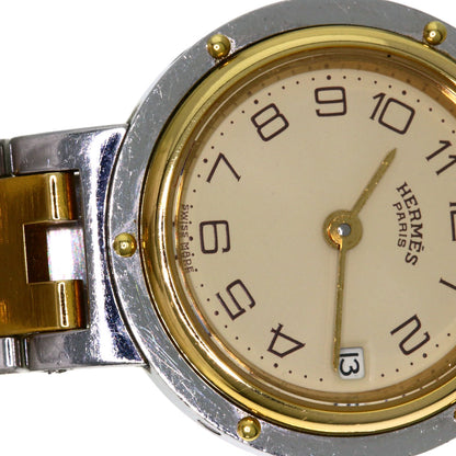 HERMES エルメス クリッパー 腕時計 SS レディース 中古