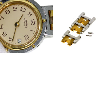 HERMES エルメス クリッパー 腕時計 SS レディース 中古